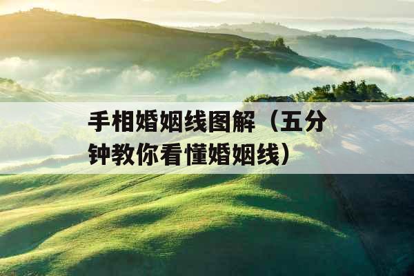 手相婚姻线图解（五分钟教你看懂婚姻线）
