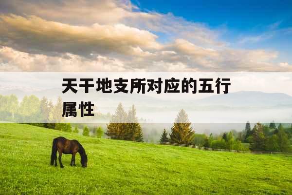 天干地支所对应的五行属性