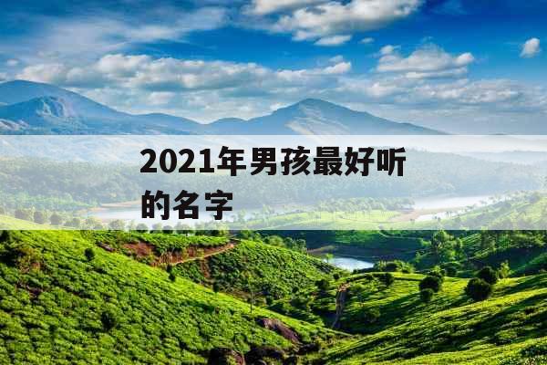 2021年男孩最好听的名字