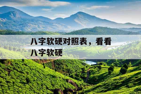八字软硬对照表,看看八字软硬