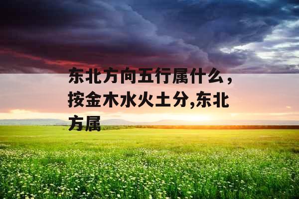 东北方向五行属什么，按金木水火土分,东北方属