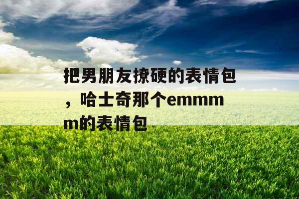 把男朋友撩硬的表情包，哈士奇那个emmmm的表情包