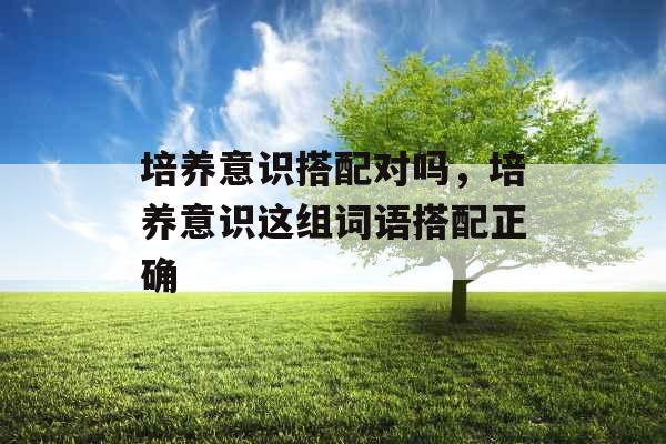 培养意识搭配对吗,培养意识这组词语搭配正确 培养意识搭配对吗,培养意识这组词语搭配正确