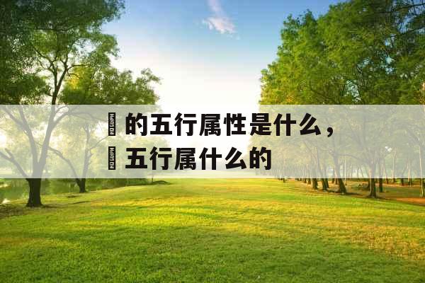 瑄的五行属性是什么，瑄五行属什么的