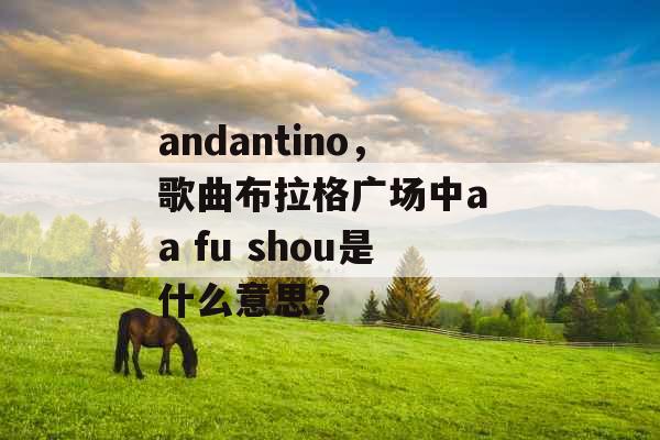 andantino，歌曲布拉格广场中a a fu shou是什么意思？