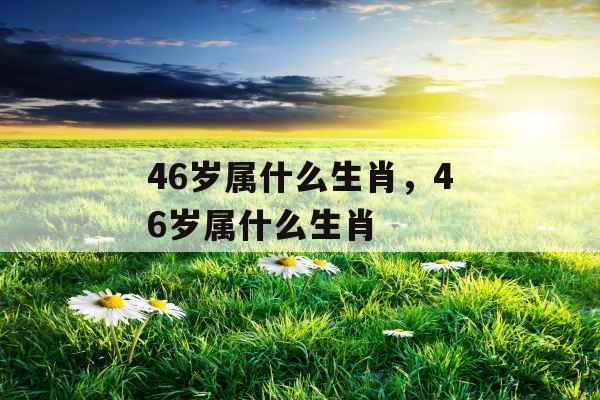 46岁属什么生肖，46岁属什么生肖