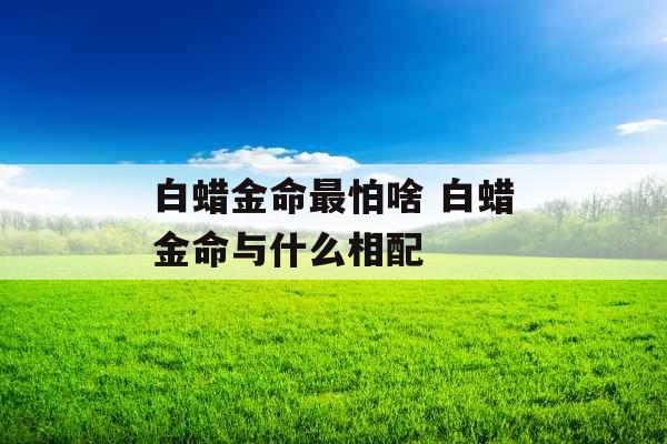 白蜡金命最怕啥 白蜡金命与什么相配