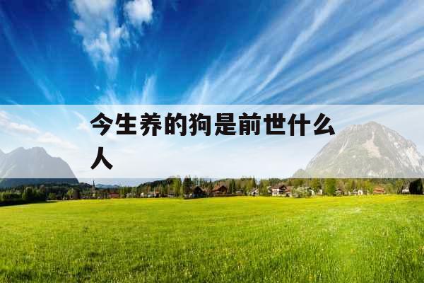 今生养的狗是前世什么人 今生养的狗是前世什么人