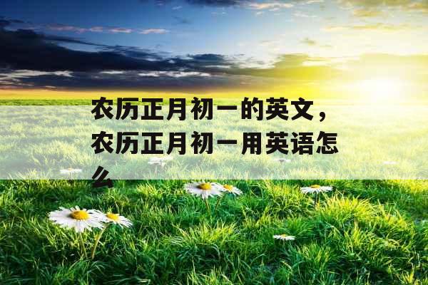 农历正月初一的英文，农历正月初一用英语怎么