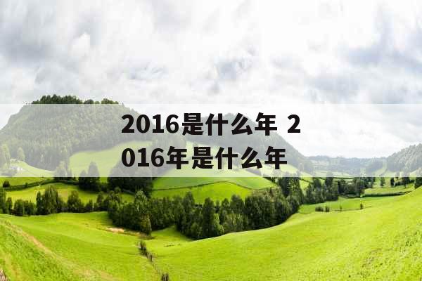 2016是什么年 2016年是什么年 2016是什么年 2016年是什么年