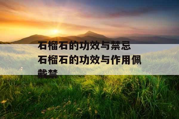 石榴石的功效与禁忌 石榴石的功效与作用佩戴禁 石榴石的功效与禁忌 石榴石的功效与作用佩戴禁