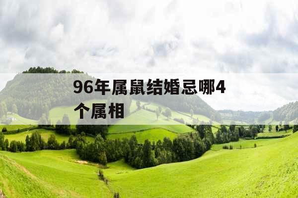 96年属鼠结婚忌哪4个属相
