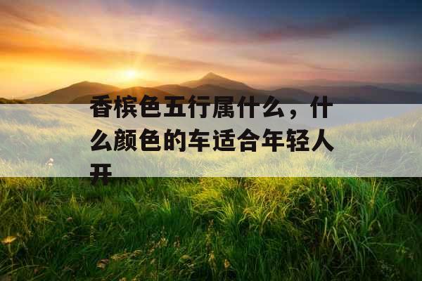 香槟色五行属什么，什么颜色的车适合年轻人开