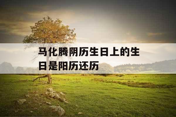 马化腾阴历生日上的生日是阳历还历