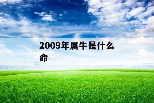 2009年属牛是什么命 2009年属牛是什么命