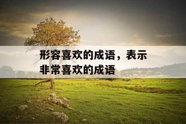形容喜欢的成语，表示非常喜欢的成语