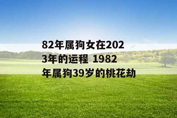 82年属狗女在2023年的运程 1982年属狗39岁的桃花劫