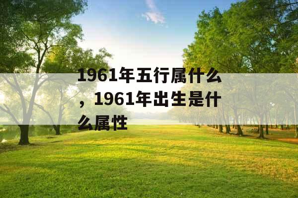 1961年五行属什么，1961年出生是什么属性