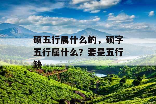 硕五行属什么的，硕字五行属什么？要是五行缺