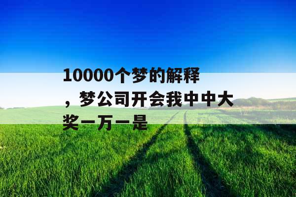 10000个梦的解释，梦公司开会我中中大奖一万一是