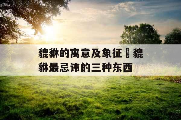 貔貅的寓意及象征 貔貅最忌讳的三种东西