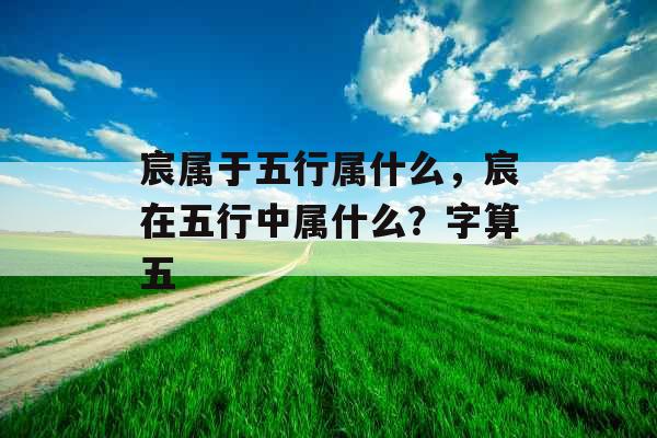 宸属于五行属什么，宸在五行中属什么？字算五