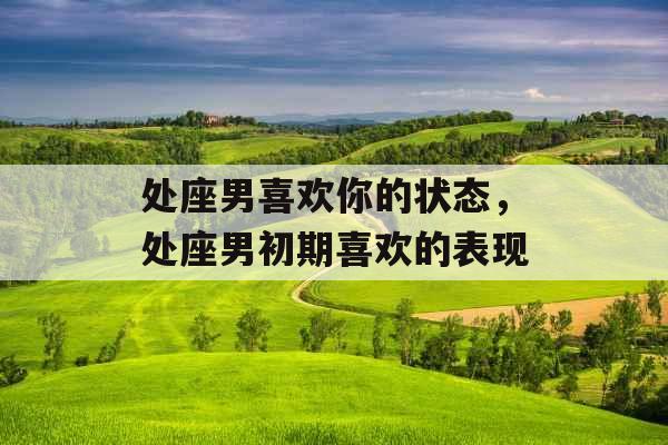 处座男喜欢你的状态，处座男初期喜欢的表现