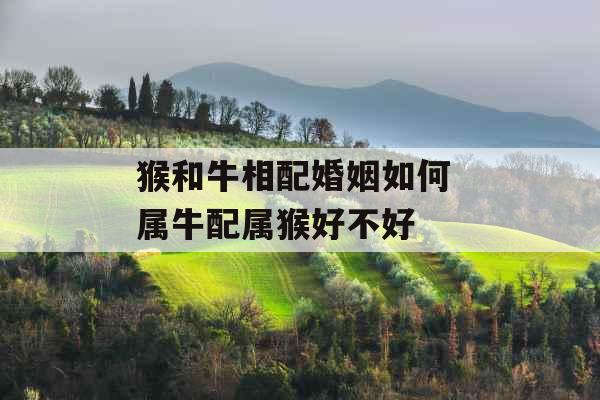 猴和牛相配婚姻如何 属牛配属猴好不好