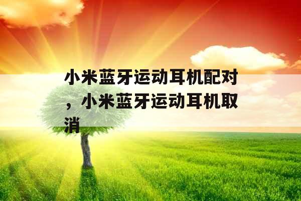 小米蓝牙运动耳机配对,小米蓝牙运动耳机取消 小米蓝牙运动耳机配对,小米蓝牙运动耳机取消