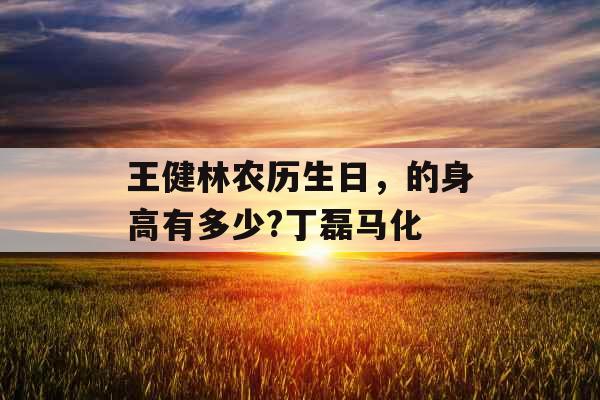 王健林农历生日，的身高有多少?丁磊马化