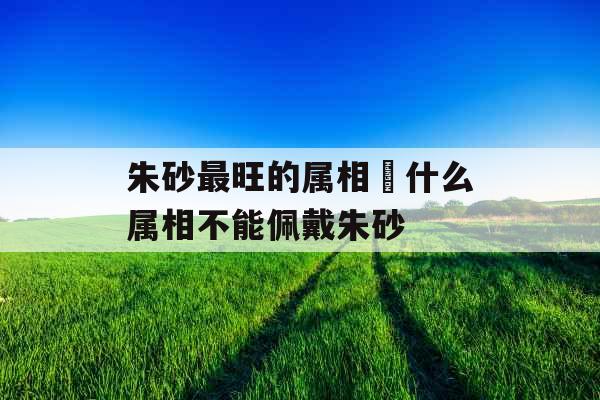 朱砂最旺的属相 什么属相不能佩戴朱砂