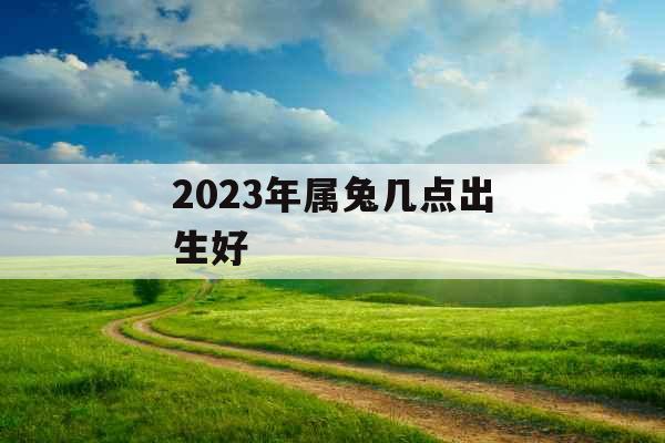 2023年属兔几点出生好
