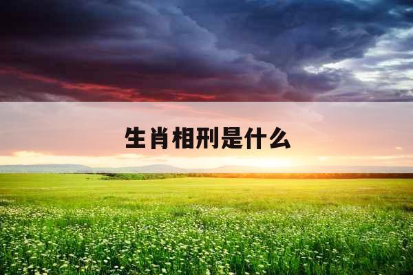 生肖相刑是什么