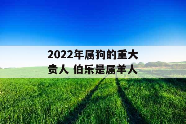 2022年属狗的重大贵人 伯乐是属羊人