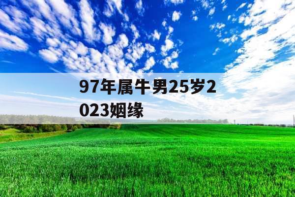 97年属牛男25岁2023姻缘