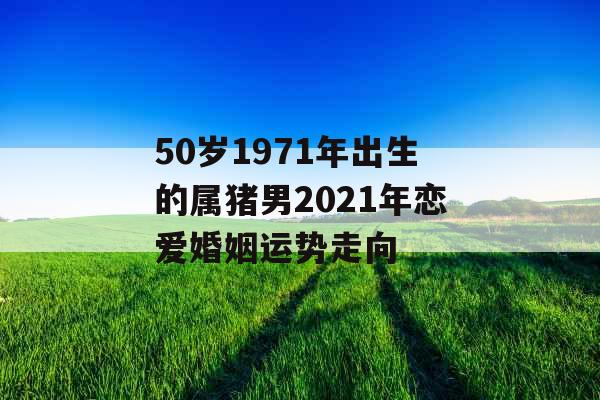 50岁1971年出生的属猪男2021年恋爱婚姻运势走向