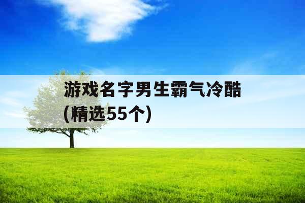 游戏名字男生霸气冷酷(精选55个)