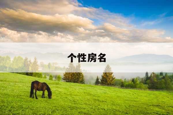 个性房名 个性房名