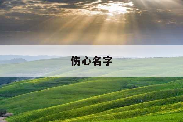 伤心名字 伤心名字