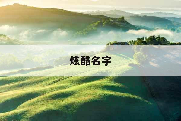 炫酷名字
