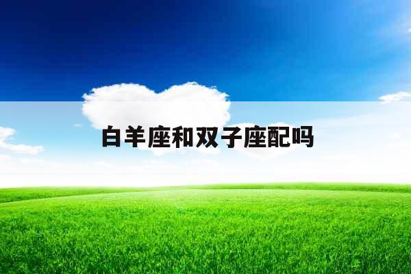 白羊座和双子座配吗