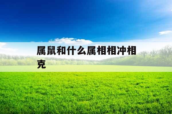 属鼠和什么属相相冲相克