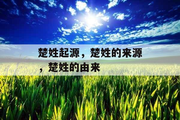 楚姓起源,楚姓的来源,楚姓的由来 楚姓起源,楚姓的来源,楚姓的由来
