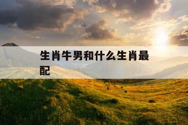 生肖牛男和什么生肖最配