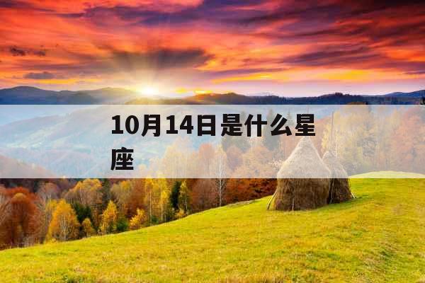 10月14日是什么星座