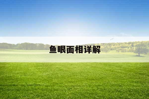 鱼眼面相详解