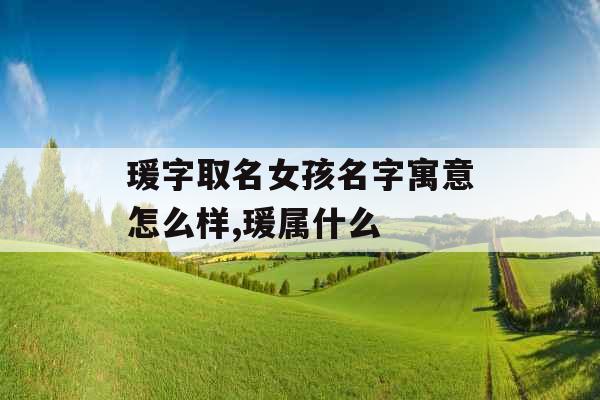 瑗字取名女孩名字寓意怎么样,瑗属什么