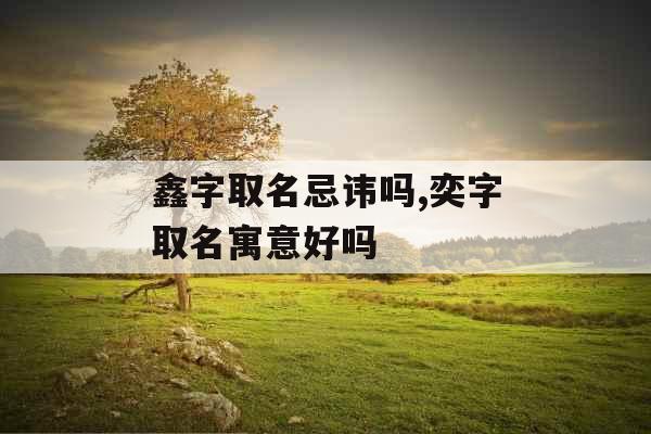 鑫字取名忌讳吗,奕字取名寓意好吗 鑫字取名忌讳吗,奕字取名寓意好吗