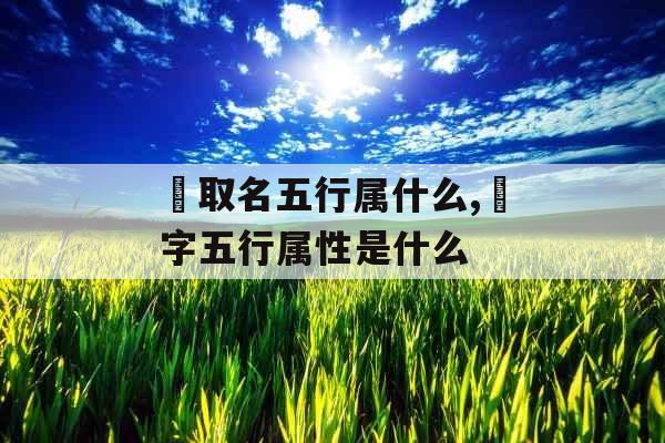 瑀取名五行属什么,瑀字五行属性是什么