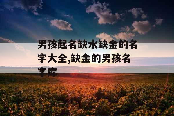 男孩起名缺水缺金的名字大全,缺金的男孩名字库